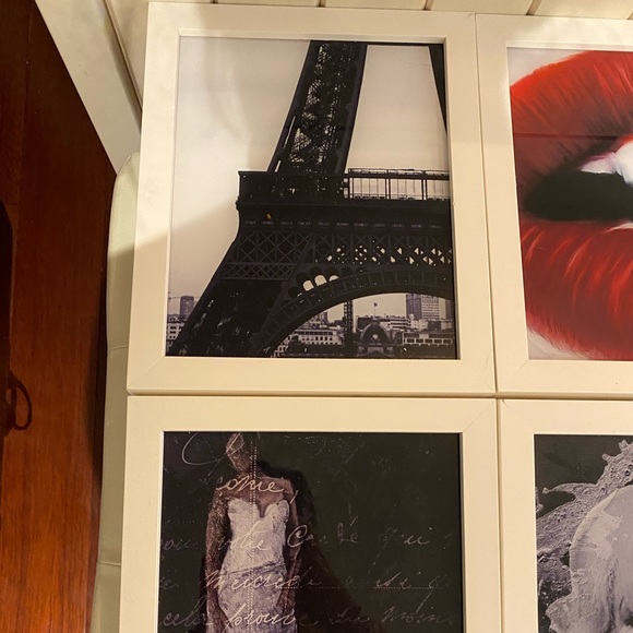 8 individual framed hanging chic pictures - Picture 6 of 8